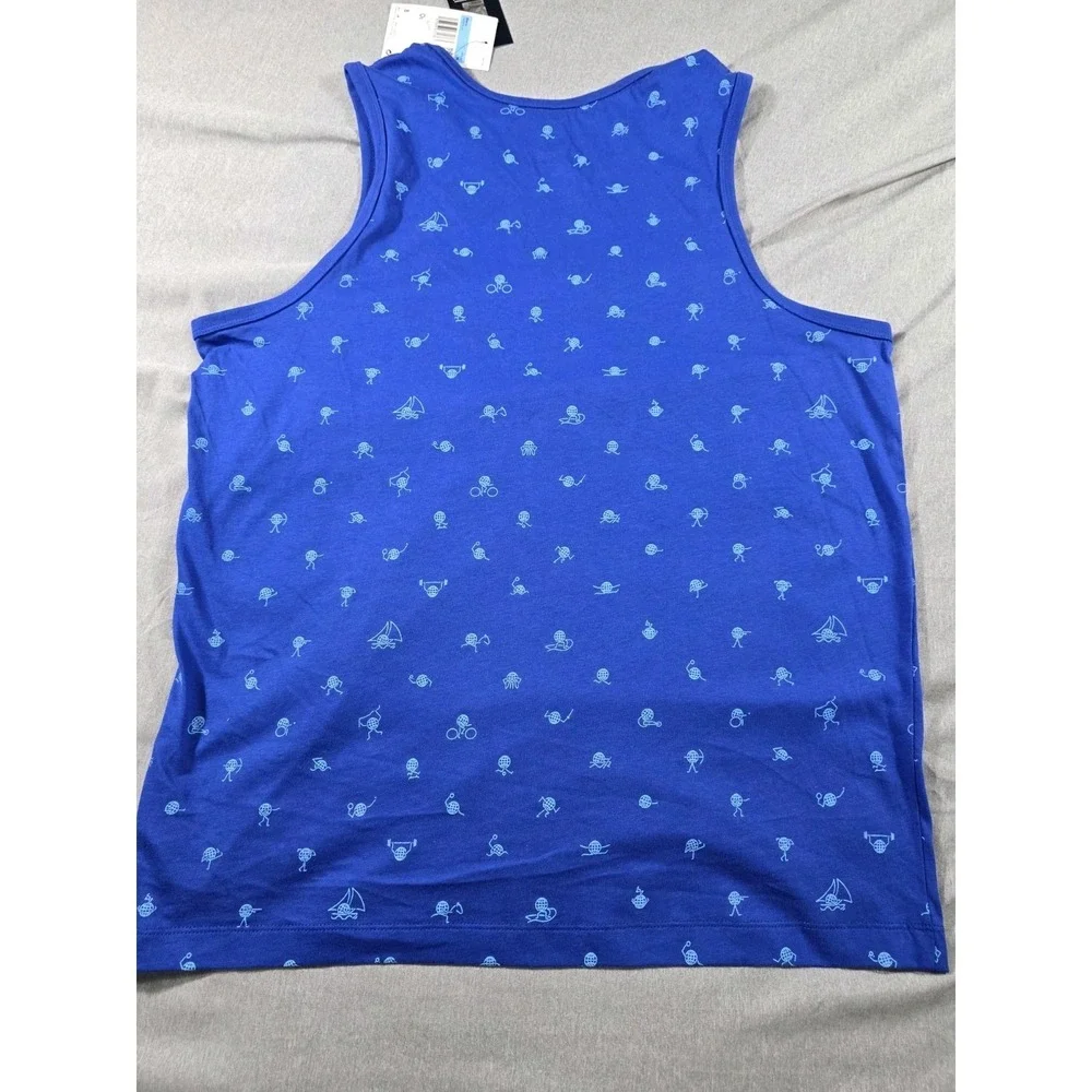 NWT Nike USA‎ Team Shirt Mens Medium Blue All Over Print Tank Top